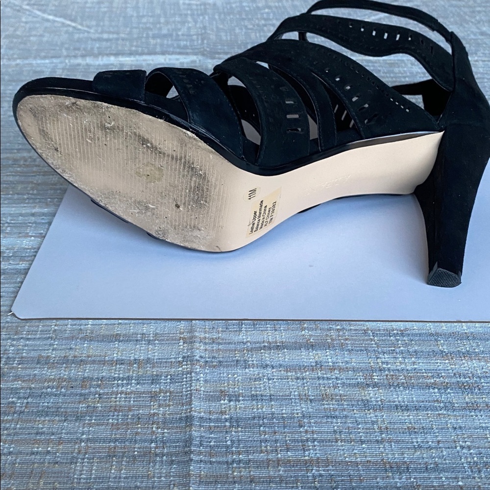 Women’s Alfani Chloey Black Cutout Sandals Heels - Picture 13 of 13